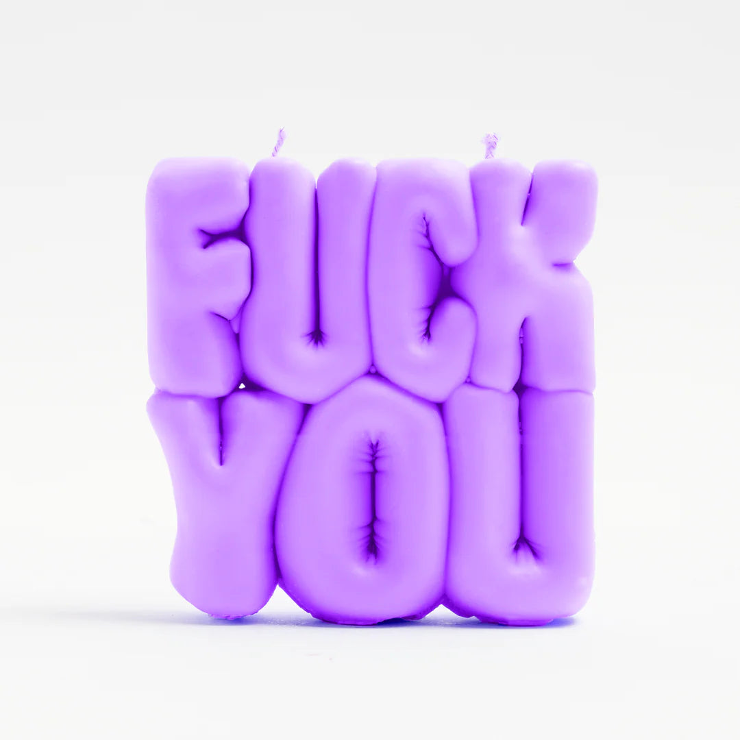 PURPLE FUCK YOU CANDLE