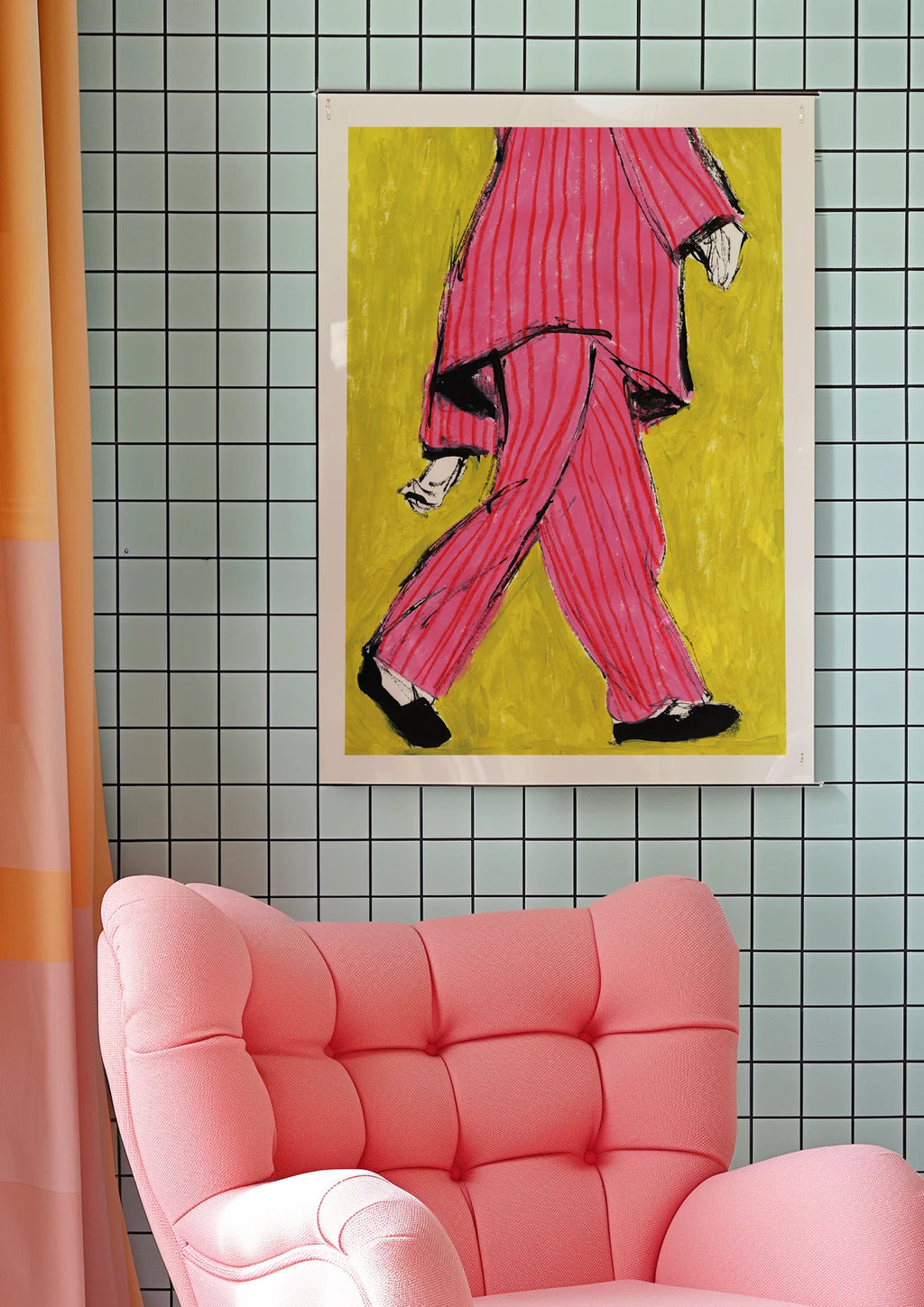 MAJUKOOO - PINK PYJAMA PRINT