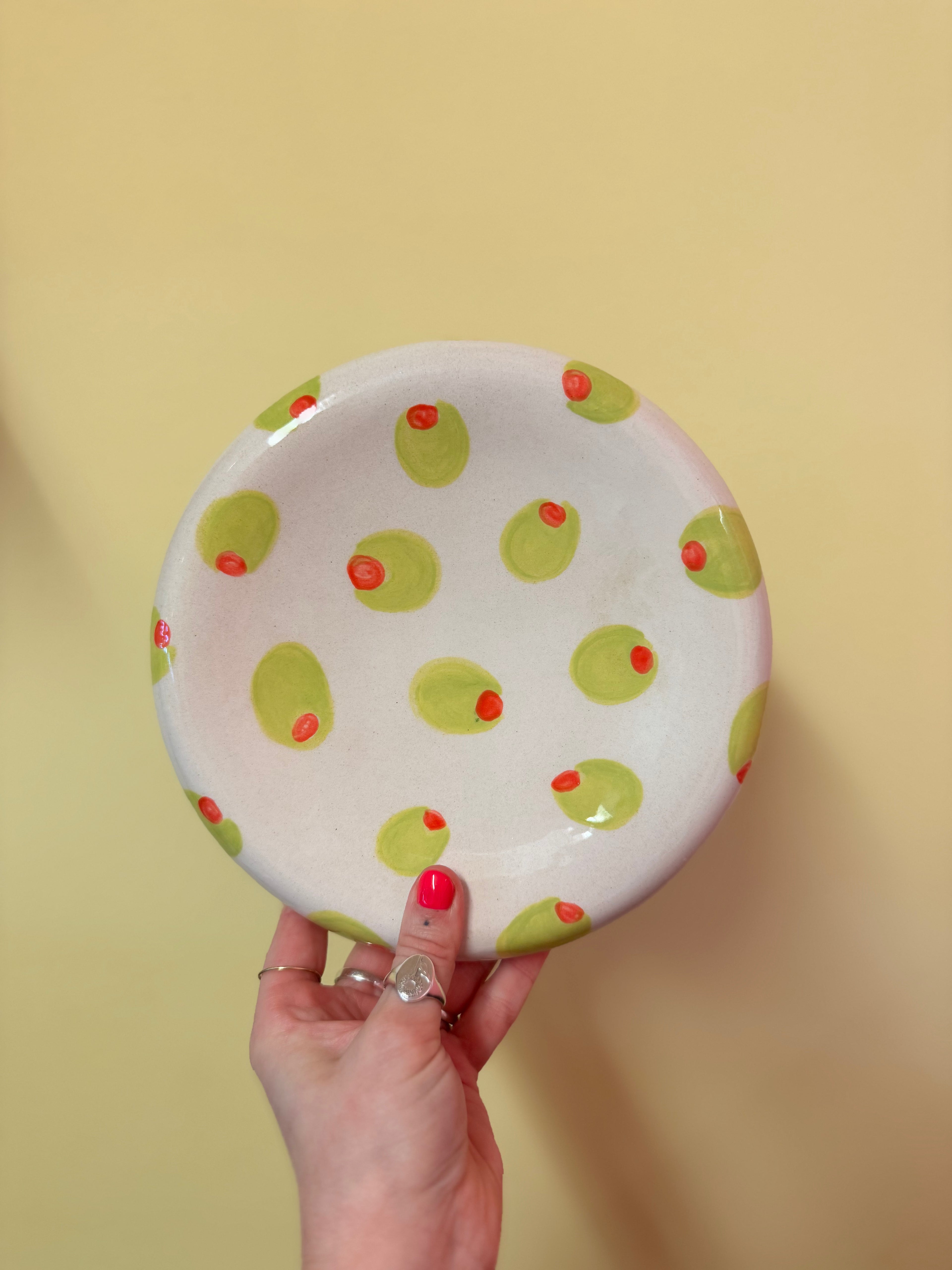 HANDMADE OLIVE PLATE