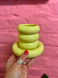 HANDMADE YELLOW MUG AND SAUCER